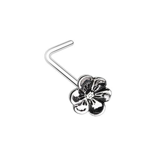 Hellebore Floral L-Shape Nose Ring