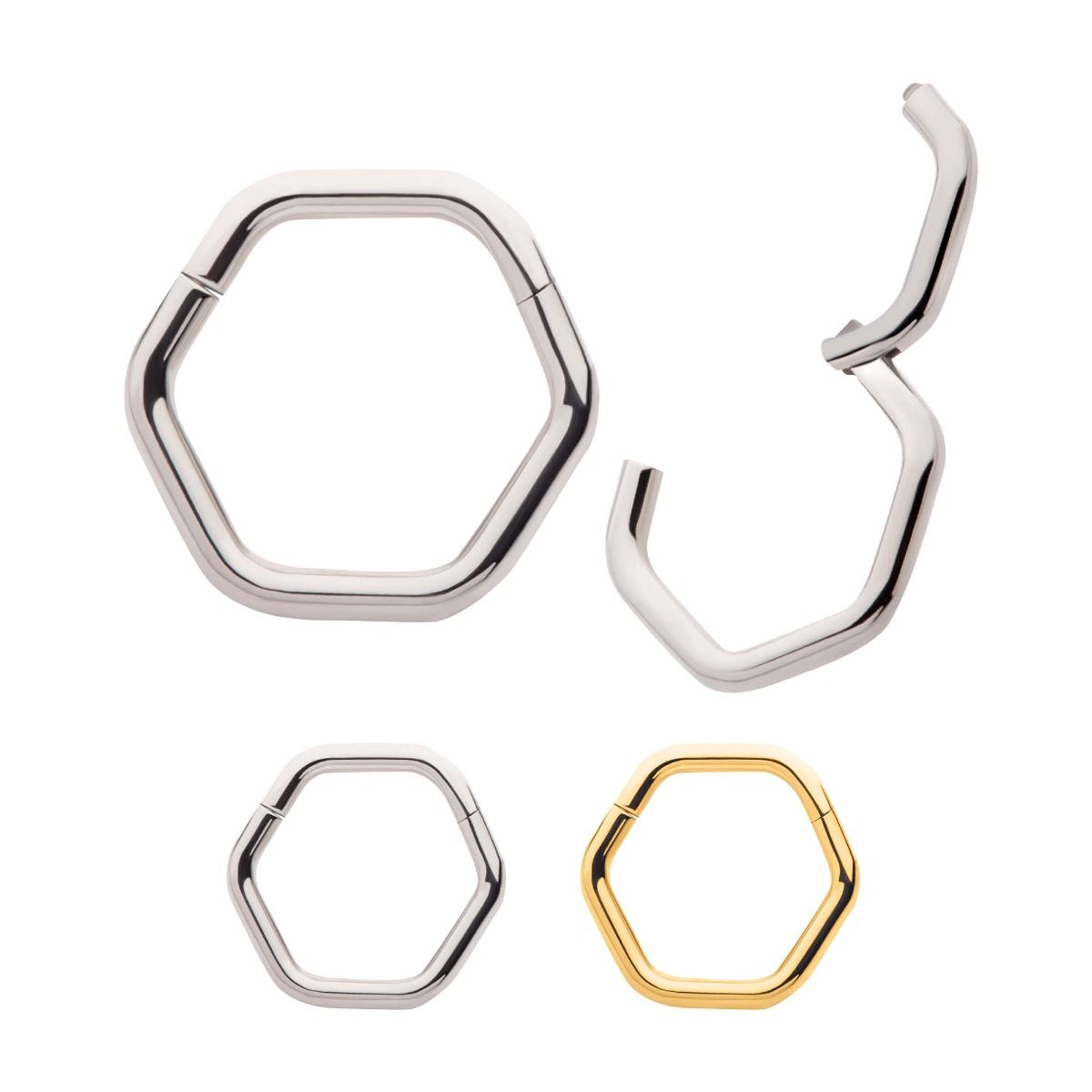 SEAMLESS CLICKER Hexagon Shape Front Facing Hinged Segment Clicker -Rebel Bod-RebelBod