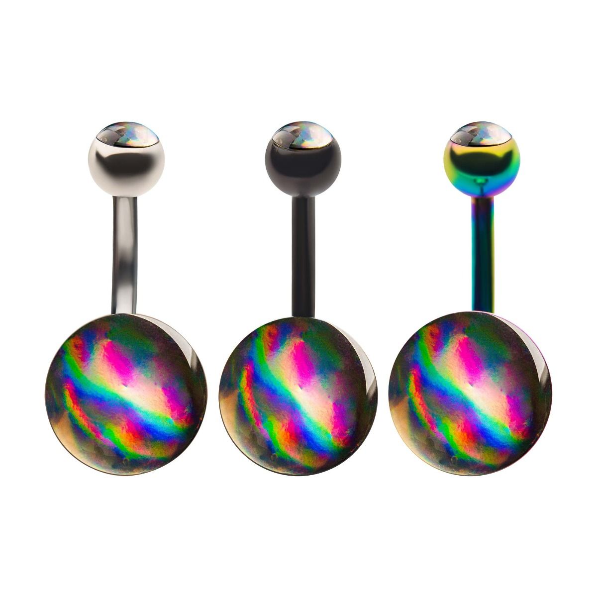TBD-Belly Holographic Fixed Navel -Rebel Bod-RebelBod