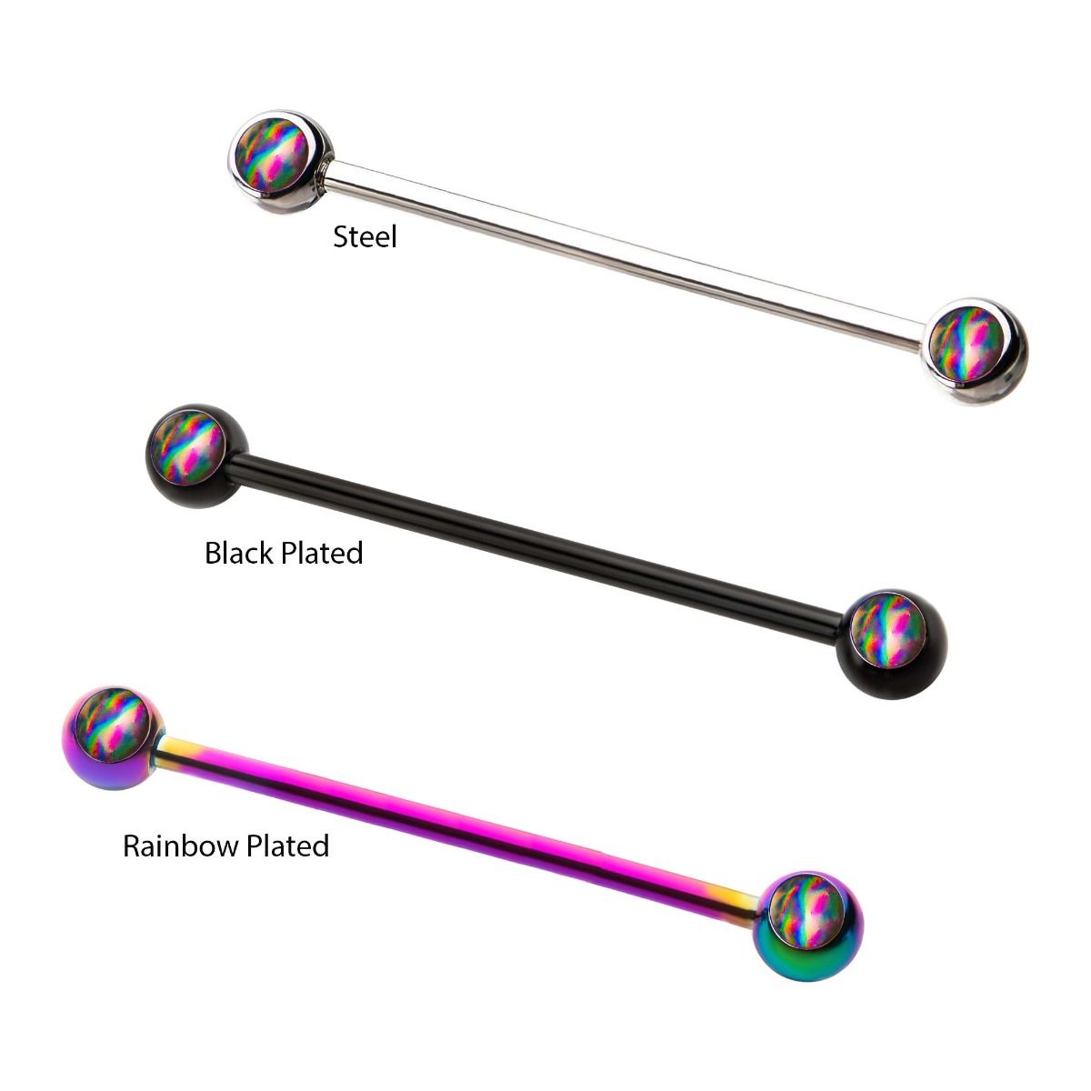 Indistrial Barbell Holographic Industrial Barbell -Rebel Bod-RebelBod