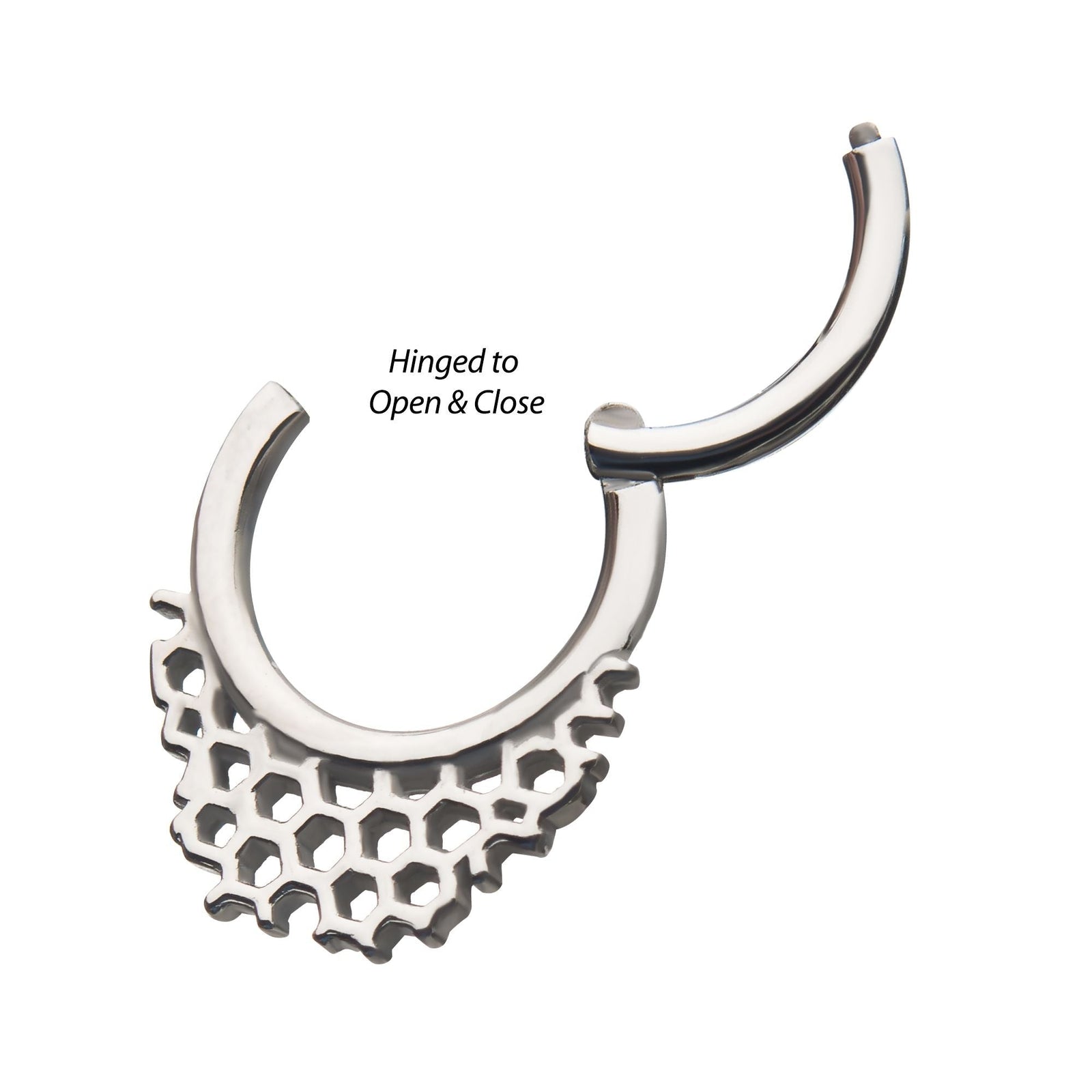 SEAMLESS CLICKER Honeycomb Hinged Segment rings -Rebel Bod-RebelBod