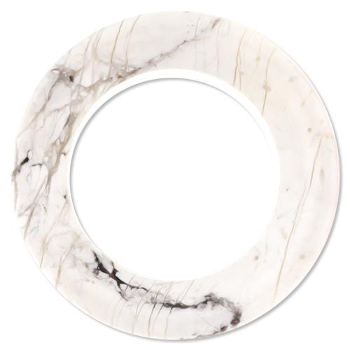 Howlite Stone Double Flare Tunnel Pair - 1 Pair