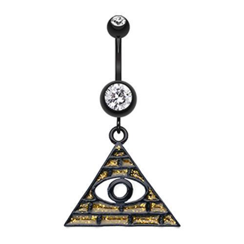 Illuminati The All Seeing Eye Belly Button Ring