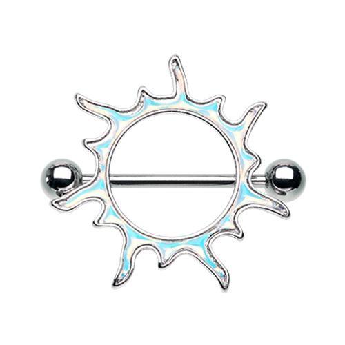 Illuminating Sun Nipple Shield Ring - 1 Piece