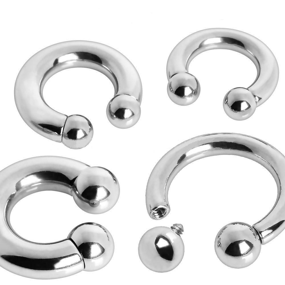 CIRCULAR BARBELL | HORSESHOE Internally Threaded 316L Surgical Steel Horse Shoes Circular Barbell -Rebel Bod-RebelBod