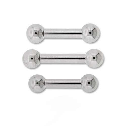STRAIGHT BARBELL Internally Threaded Titanium Barbell - 1 Piece -Rebel Bod-RebelBod