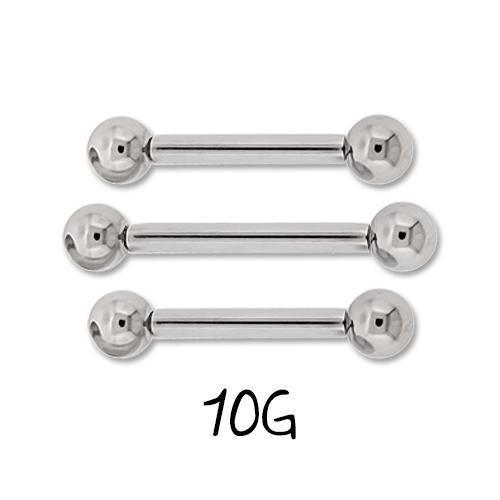 STRAIGHT BARBELL Internally Threaded Titanium Barbell - 1 Piece -Rebel Bod-RebelBod