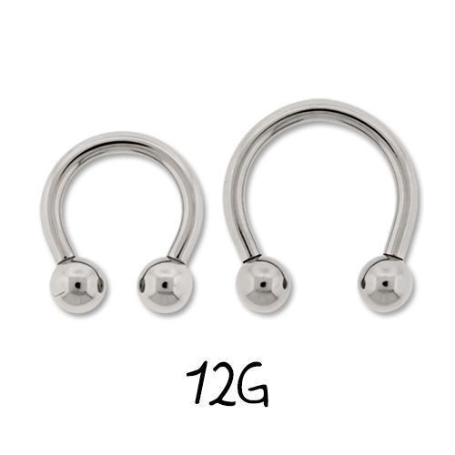 CIRCULAR BARBELL | HORSESHOE Internally Threaded Titanium Horseshoe Circular Barbell - 1 Piece -Rebel Bod-RebelBod