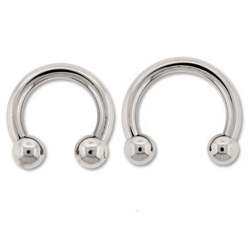 CIRCULAR BARBELL | HORSESHOE Internally Threaded Titanium Horseshoe Circular Barbell - 1 Piece -Rebel Bod-RebelBod