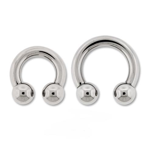 CIRCULAR BARBELL | HORSESHOE Internally Threaded Titanium Horseshoe Circular Barbell - 1 Piece -Rebel Bod-RebelBod