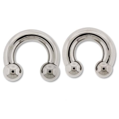 CIRCULAR BARBELL | HORSESHOE Light Blue Internally Threaded Titanium Horseshoe Circular Barbell - 1 Piece - Special -Rebel Bod-RebelBod