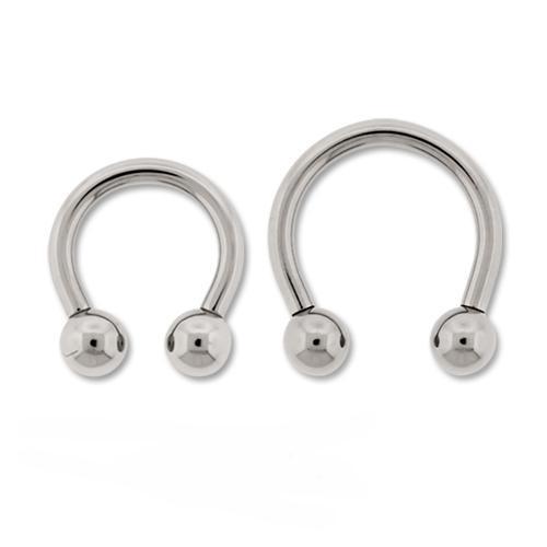 CIRCULAR BARBELL | HORSESHOE Light Blue Internally Threaded Titanium Horseshoe Circular Barbell - 1 Piece - Special -Rebel Bod-RebelBod
