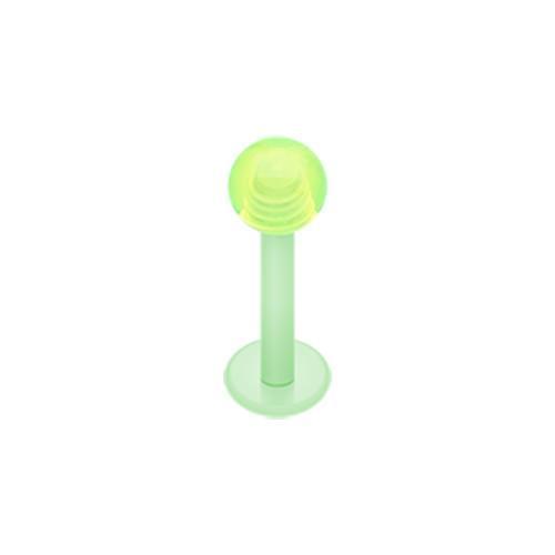 Light Green UV Acrylic Flexible Shaft Labret