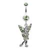 Light Green Tinker Bell Sparkle Belly Button Ring