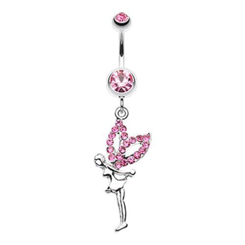 Light Pink Fairy Dazzle Belly Button Ring