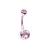Light Pink Jelly Belly Unity Gem Belly Button Ring