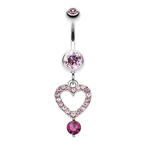 Ruby Belly Ring Dangle Belly Button Rings Dangle Belly Rings