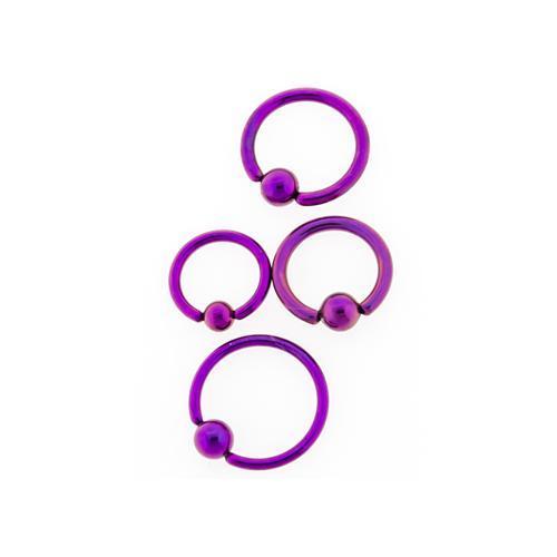 CAPTIVE BEAD RING Light Purple Titanium Captive Bead Ring - 1 Piece - Special -Rebel Bod-RebelBod
