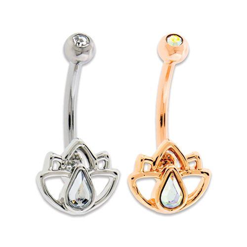 CURVED BARBELL Lotus Curved Barbell - 1 Piece -Rebel Bod-RebelBod