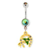 Lucky Horseshoe Clover Belly Ring - 1 Piece