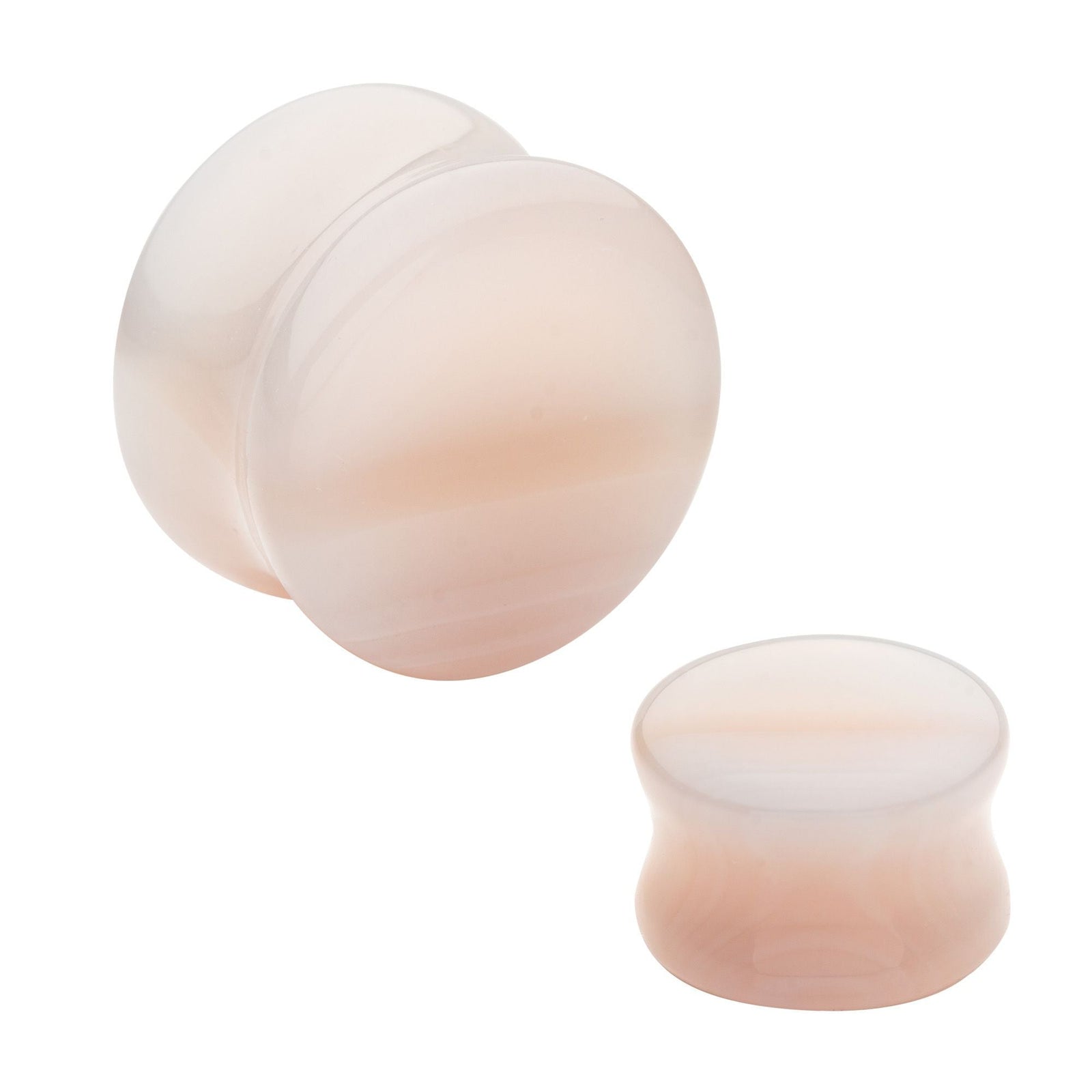 Organics Madagascar Agate Stone Concave Double Flare Plug pstn34-2pr -Rebel Bod-RebelBod