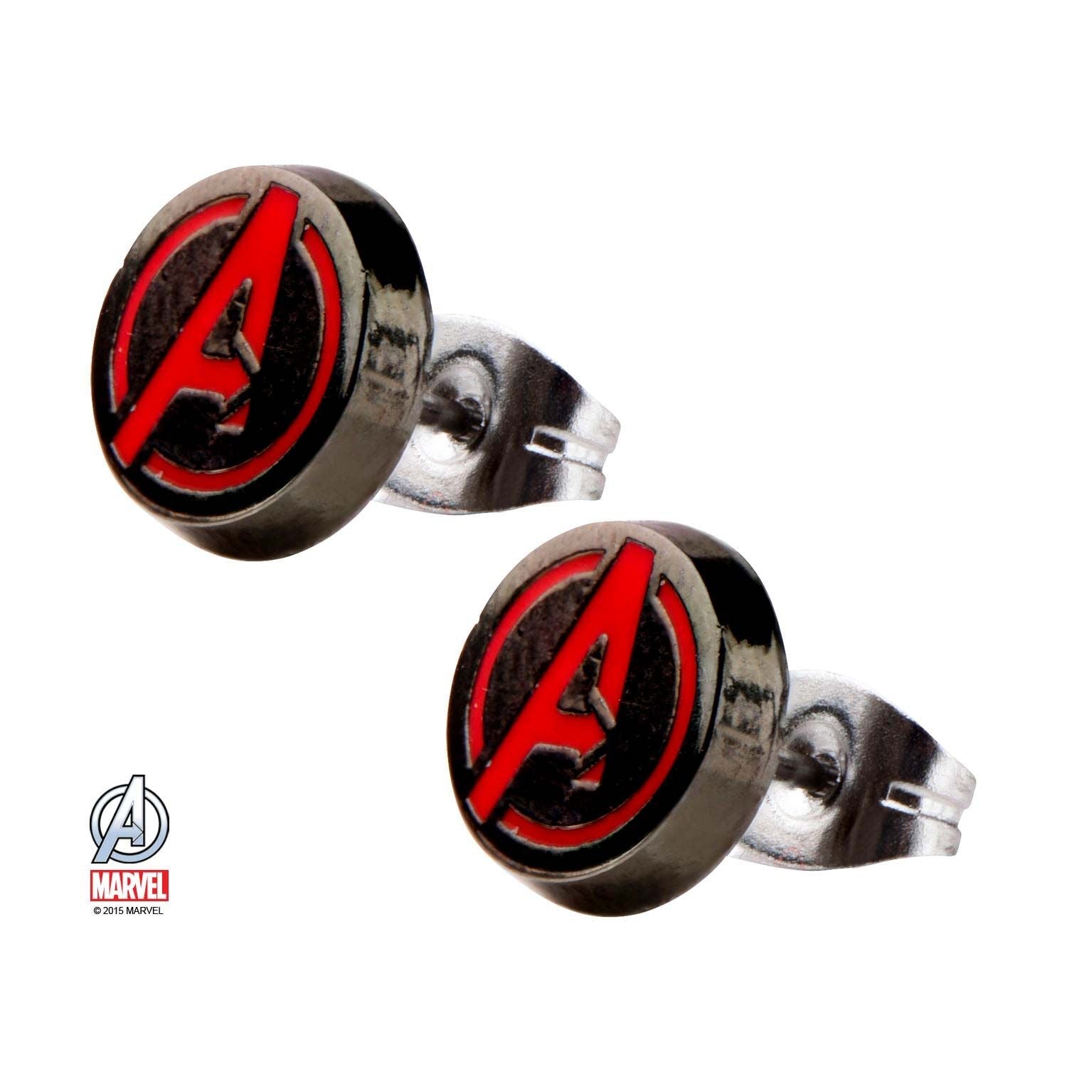 MARVEL Marvel Avenger Logo Round Ear Studs -Rebel Bod-RebelBod