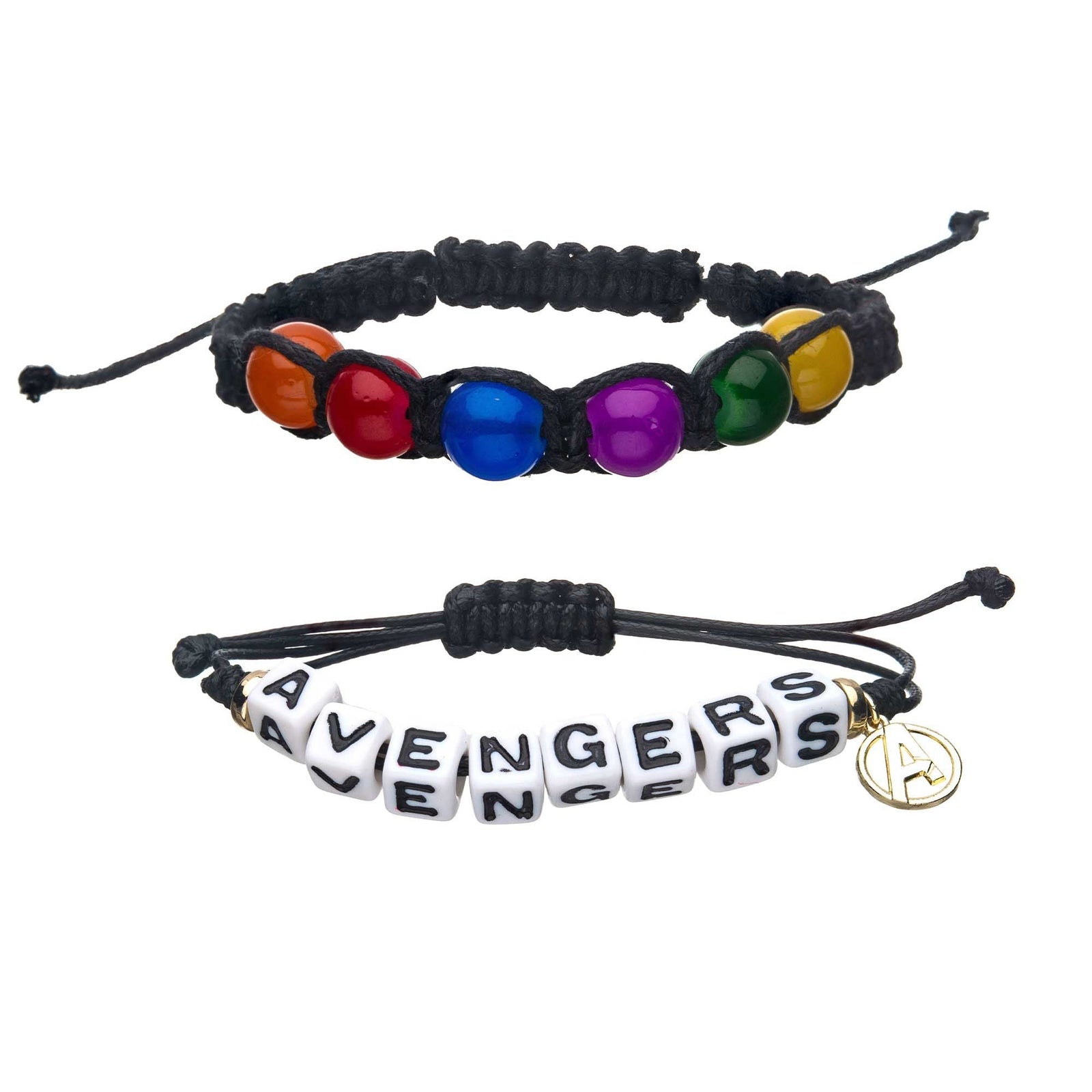 MARVEL Marvel Avengers 2 Piece Beaded Cord Bracelets -Rebel Bod-RebelBod