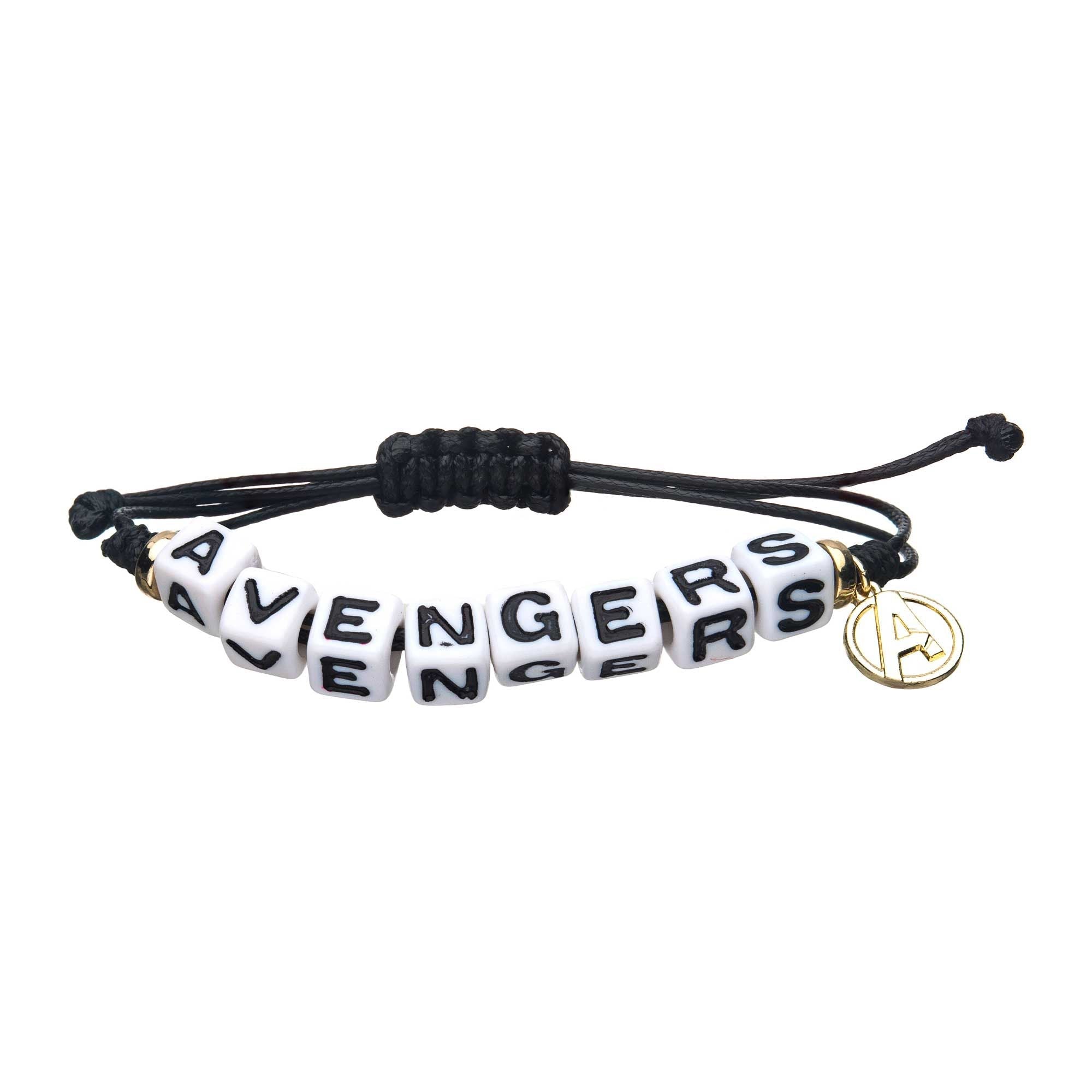 Marvel Comics Avengers Letter Infinity Stones & Bead 2 Bracelet