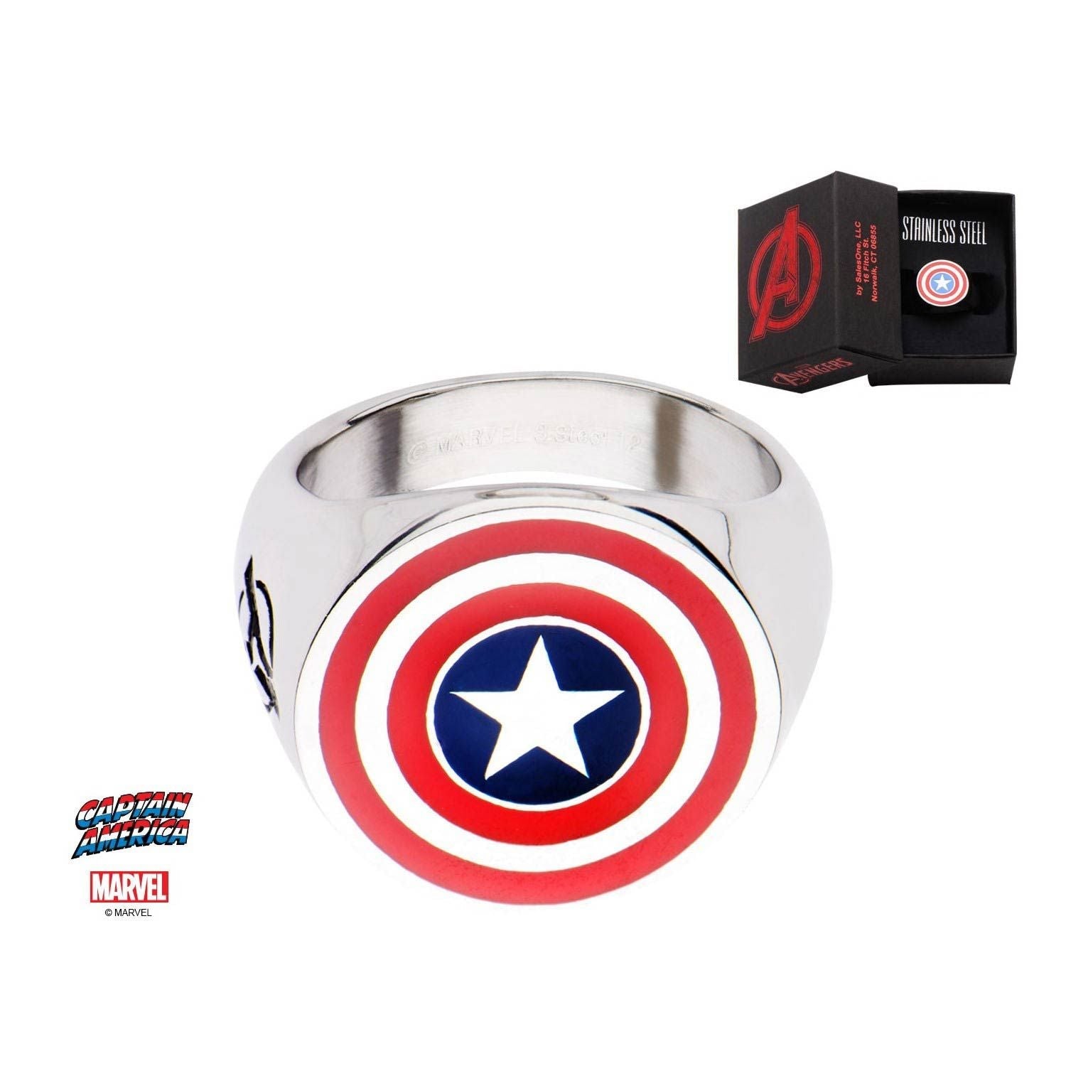 MARVEL Marvel Captain America Logo Ring B -Rebel Bod-RebelBod