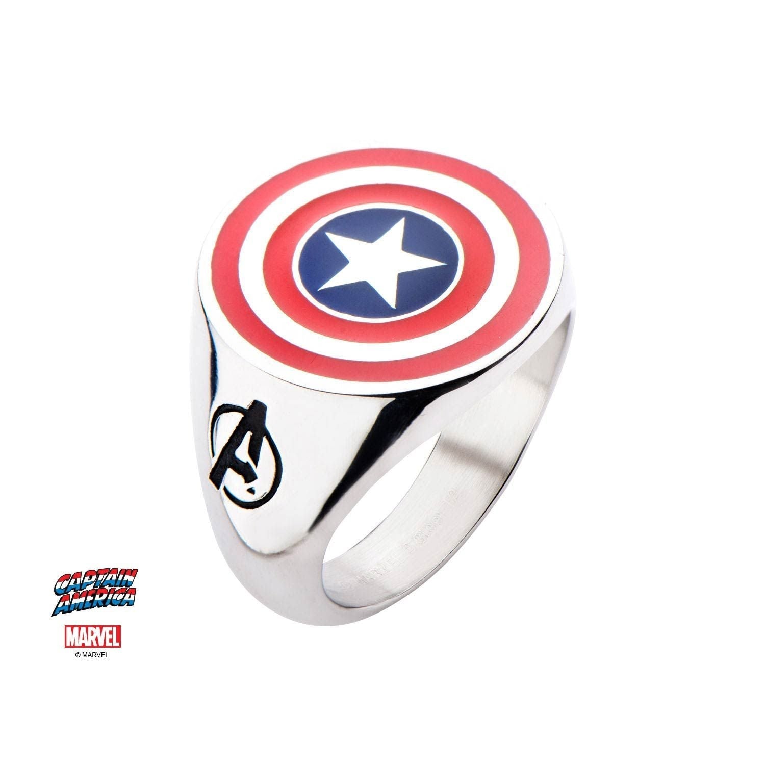 MARVEL Marvel Captain America Logo Ring B -Rebel Bod-RebelBod