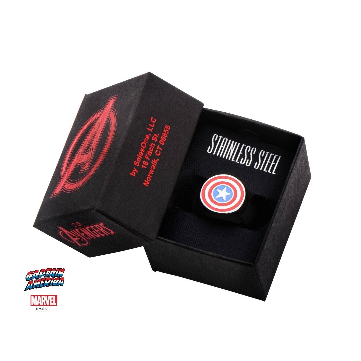 MARVEL Marvel Captain America Logo Ring B -Rebel Bod-RebelBod