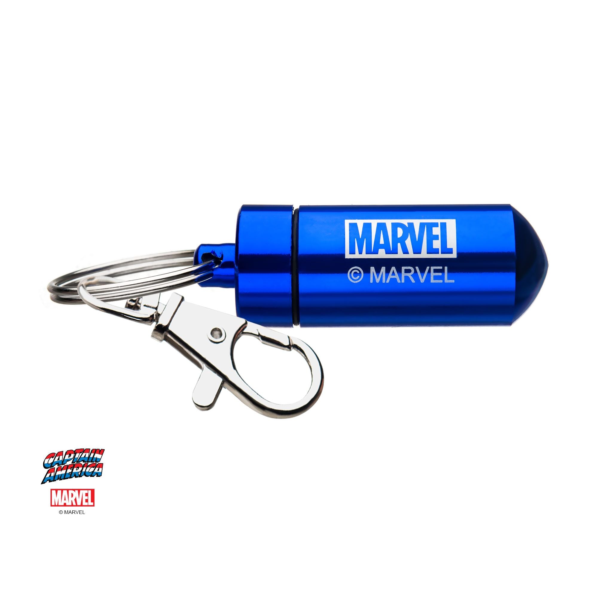 MARVEL Marvel Captain America Stash Pill Storage Key Chain -Rebel Bod-RebelBod