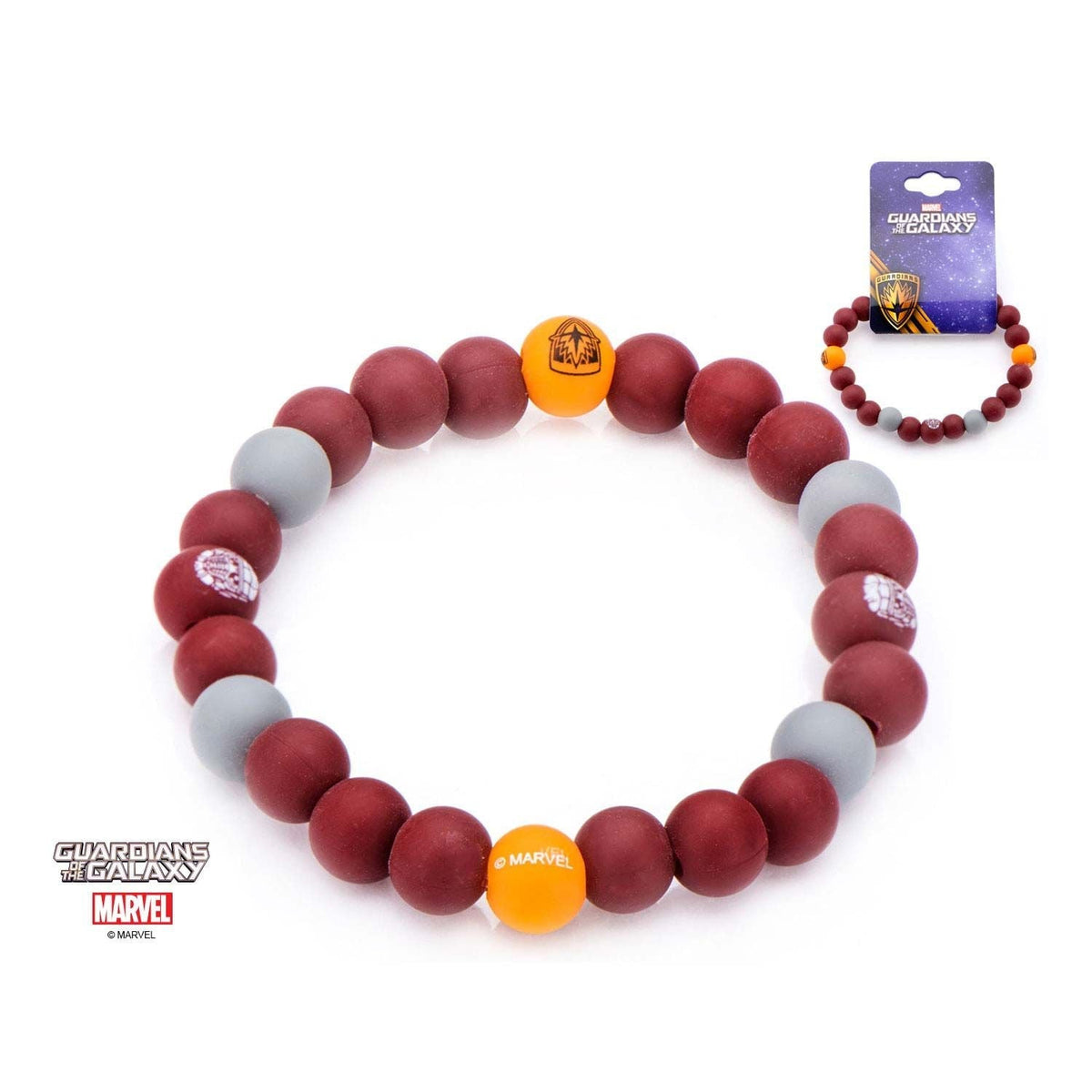 MARVEL Marvel Guardian of the Galaxy Logo Silicone Beads Bracelet -Rebel Bod-RebelBod