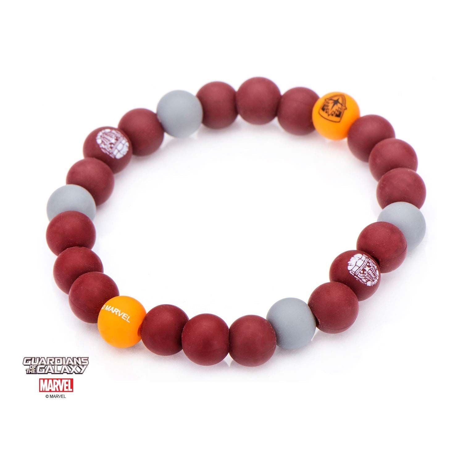 MARVEL Marvel Guardian of the Galaxy Logo Silicone Beads Bracelet -Rebel Bod-RebelBod