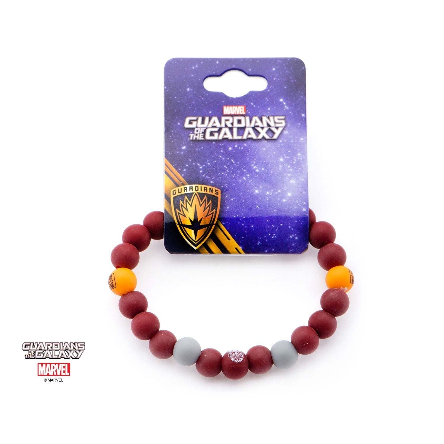 MARVEL Marvel Guardian of the Galaxy Logo Silicone Beads Bracelet -Rebel Bod-RebelBod