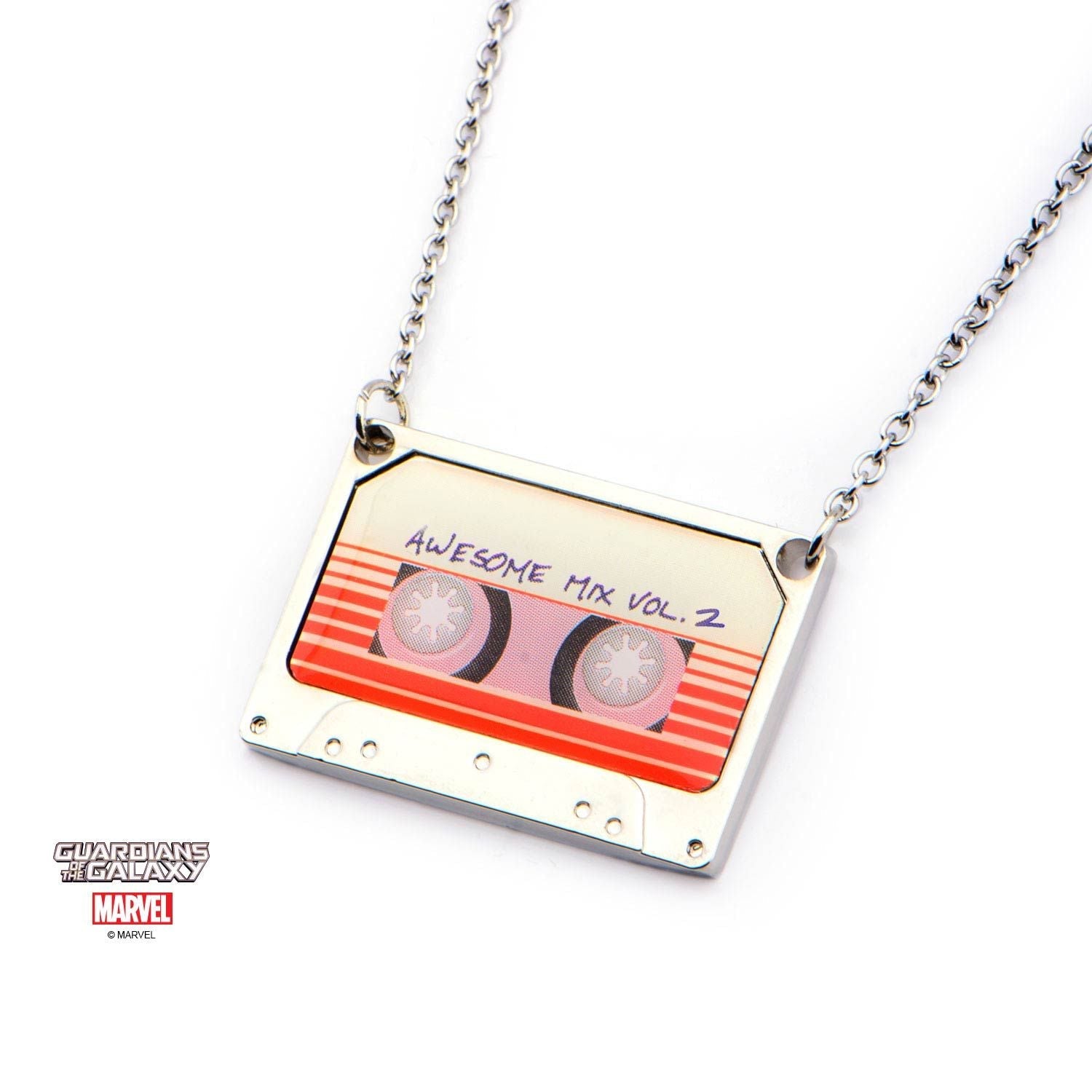 MARVEL Marvel Guardians of the Galaxy Awesome Mix Vol. 2 Tape Pendant Necklace -Rebel Bod-RebelBod