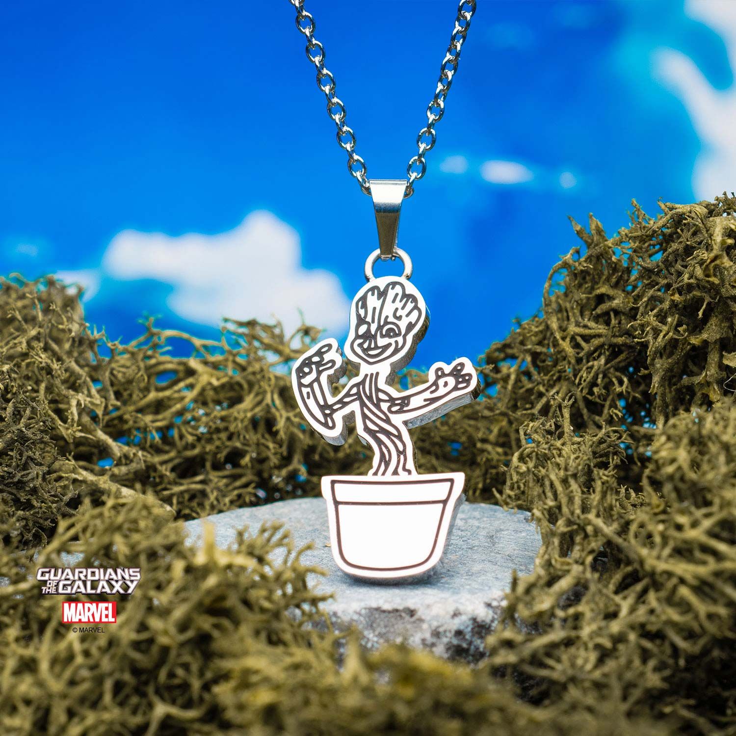 MARVEL Marvel Guardians of the Galaxy Groot Pendant Necklace B -Rebel Bod-RebelBod
