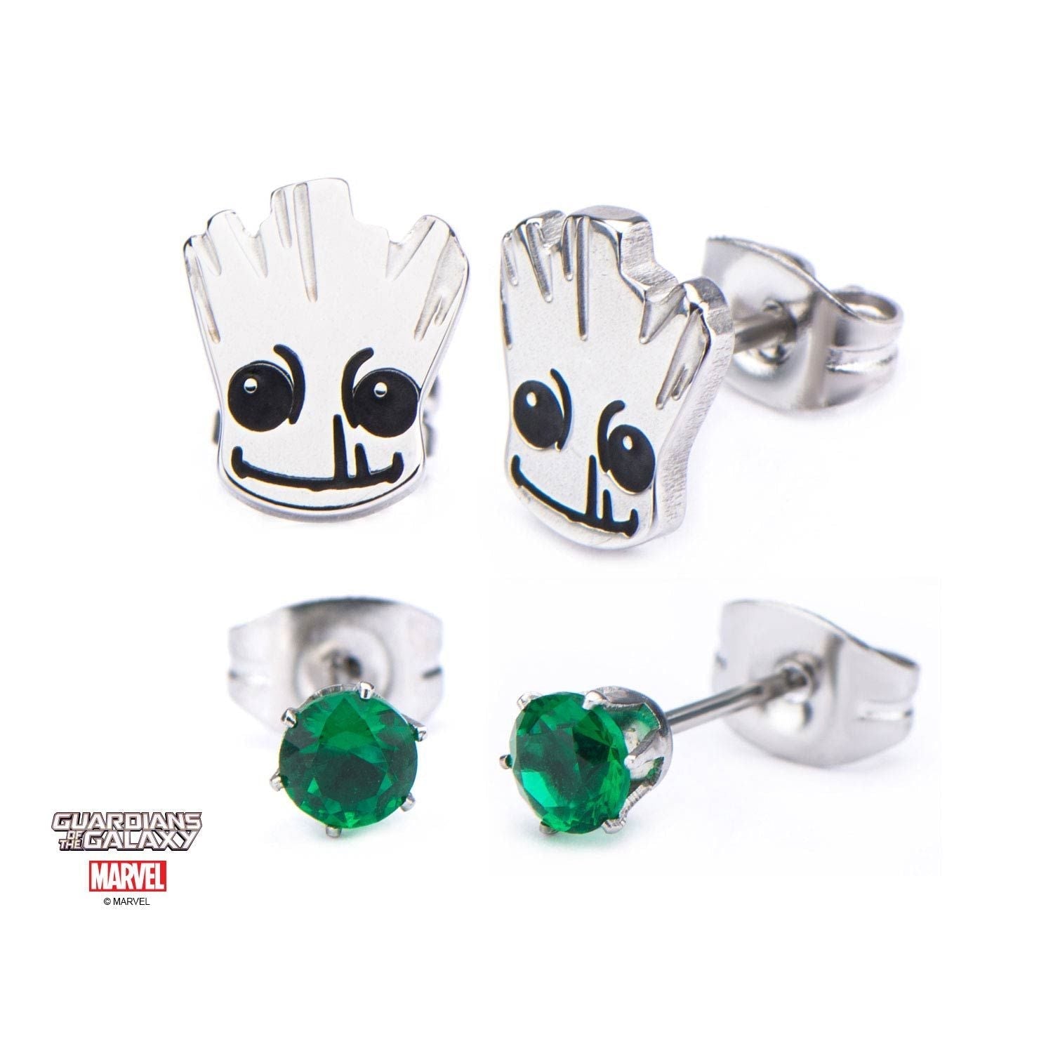 MARVEL Marvel Guardians of the Galaxy Groot Stud Earring Set -Rebel Bod-RebelBod