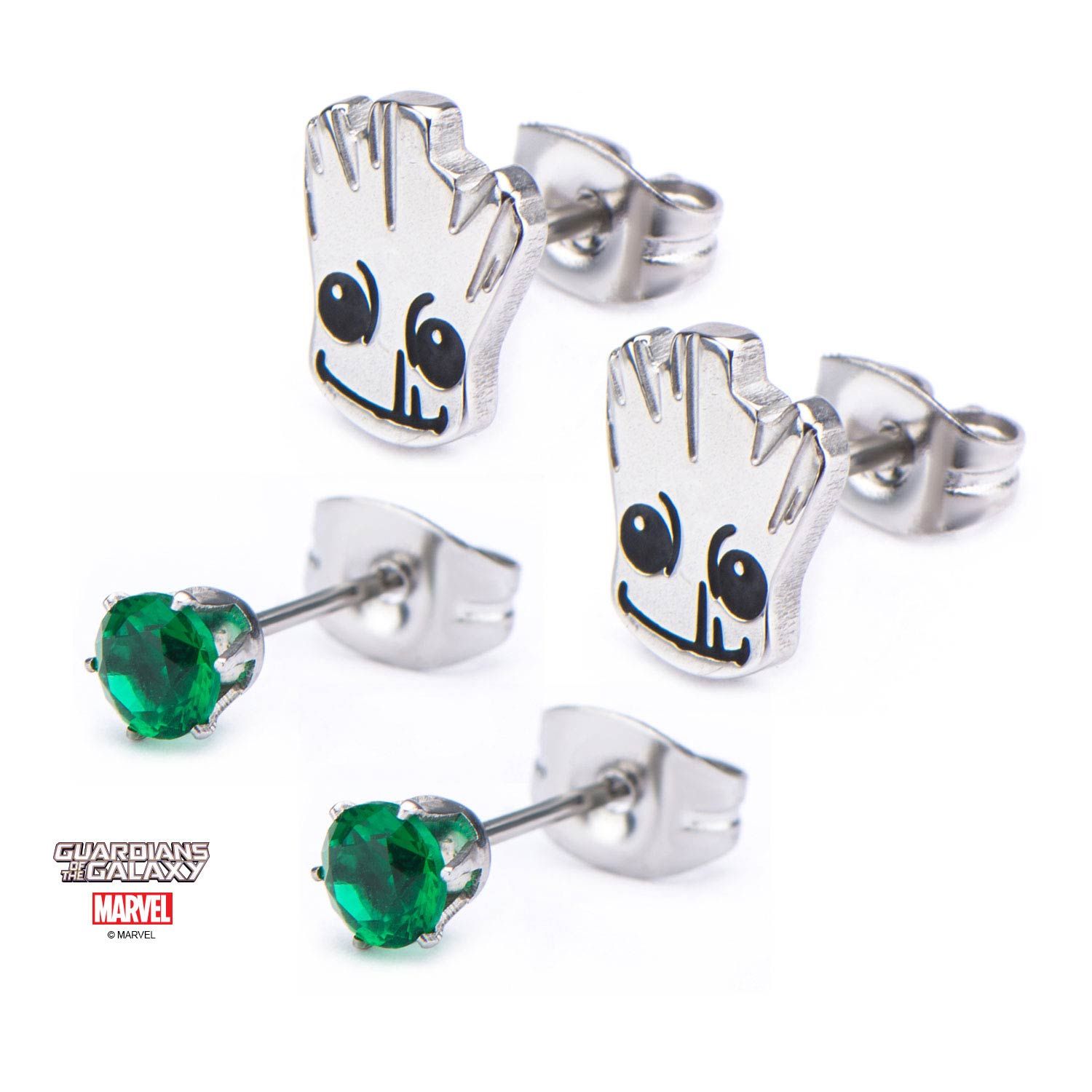 MARVEL Marvel Guardians of the Galaxy Groot Stud Earring Set -Rebel Bod-RebelBod