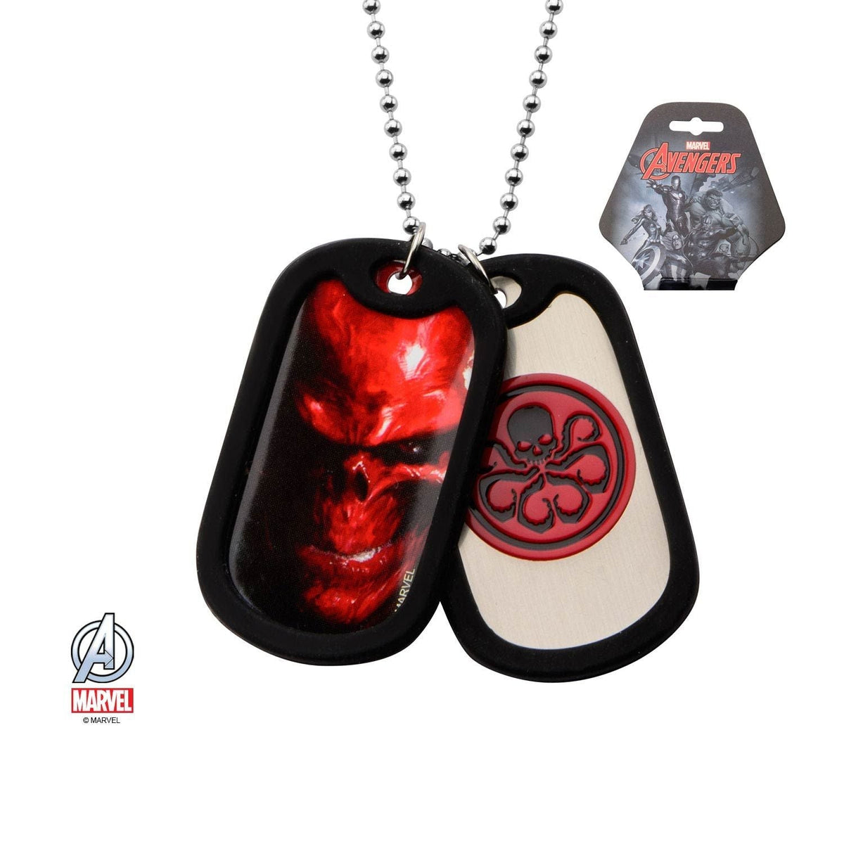 MARVEL Marvel Hydra Graphic Logo Front Double Dog Tag Pendant Necklace -Rebel Bod-RebelBod