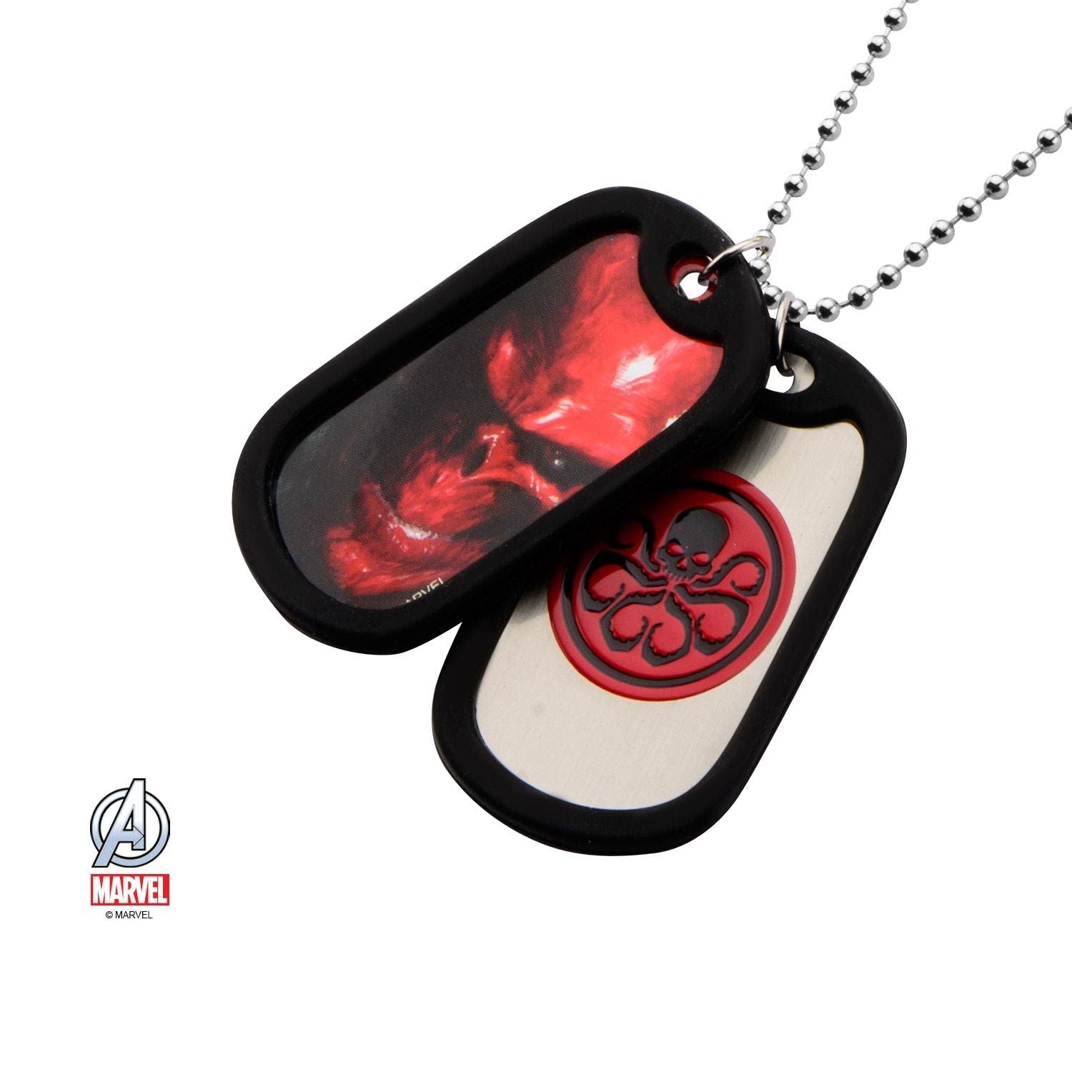 MARVEL Marvel Hydra Graphic Logo Front Double Dog Tag Pendant Necklace -Rebel Bod-RebelBod