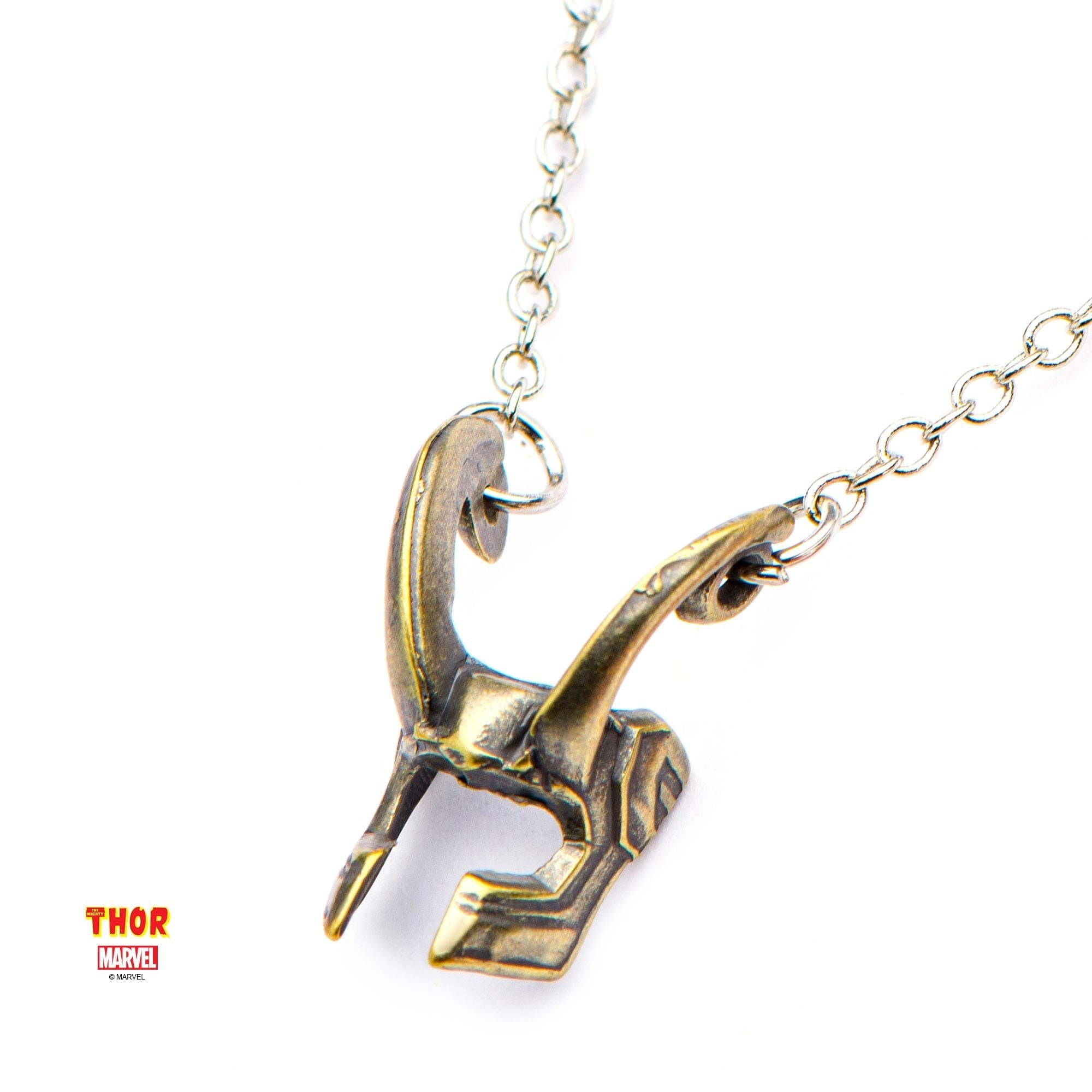 MARVEL Marvel Loki Helmet Pendant Necklace -Rebel Bod-RebelBod