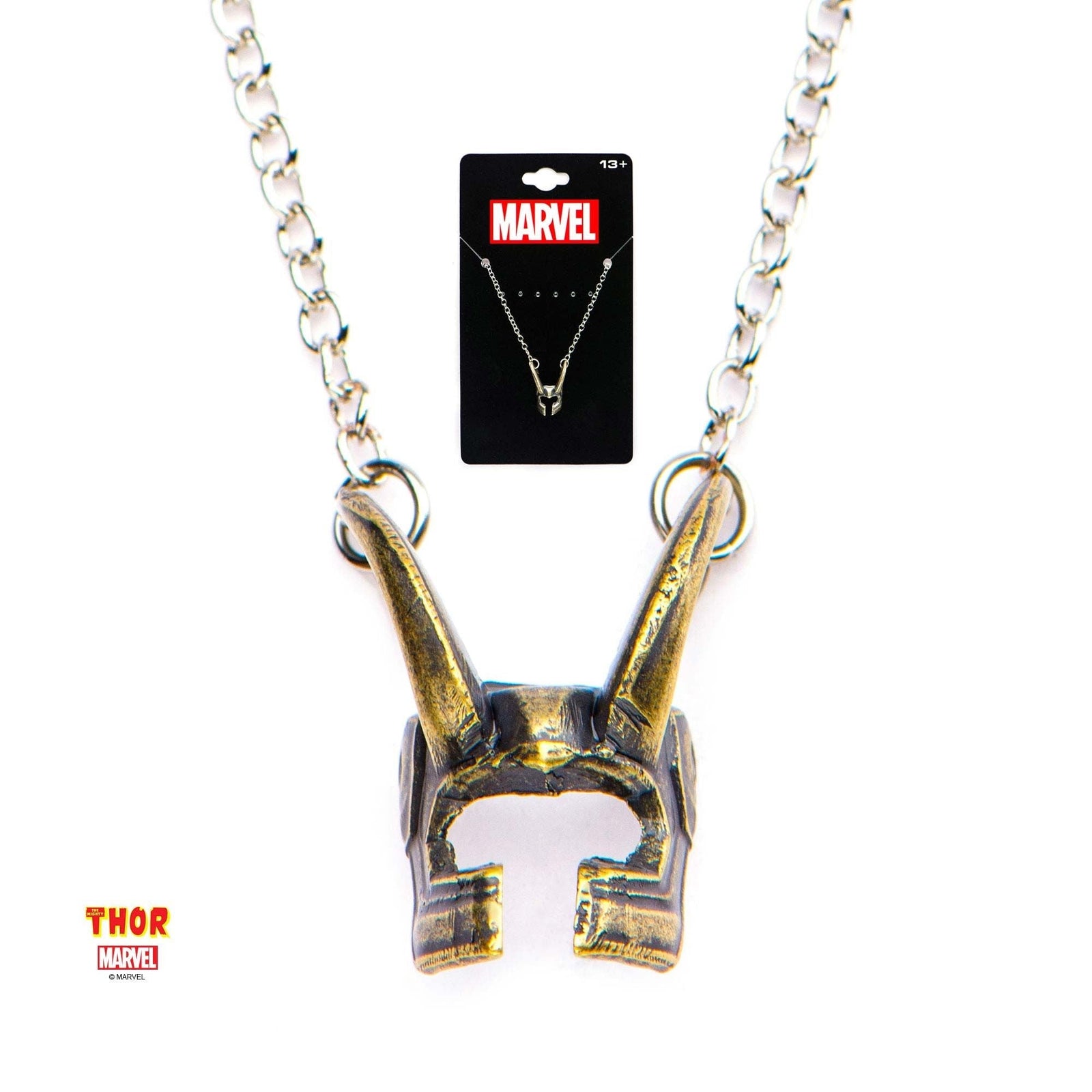 MARVEL Marvel Loki Helmet Pendant Necklace -Rebel Bod-RebelBod