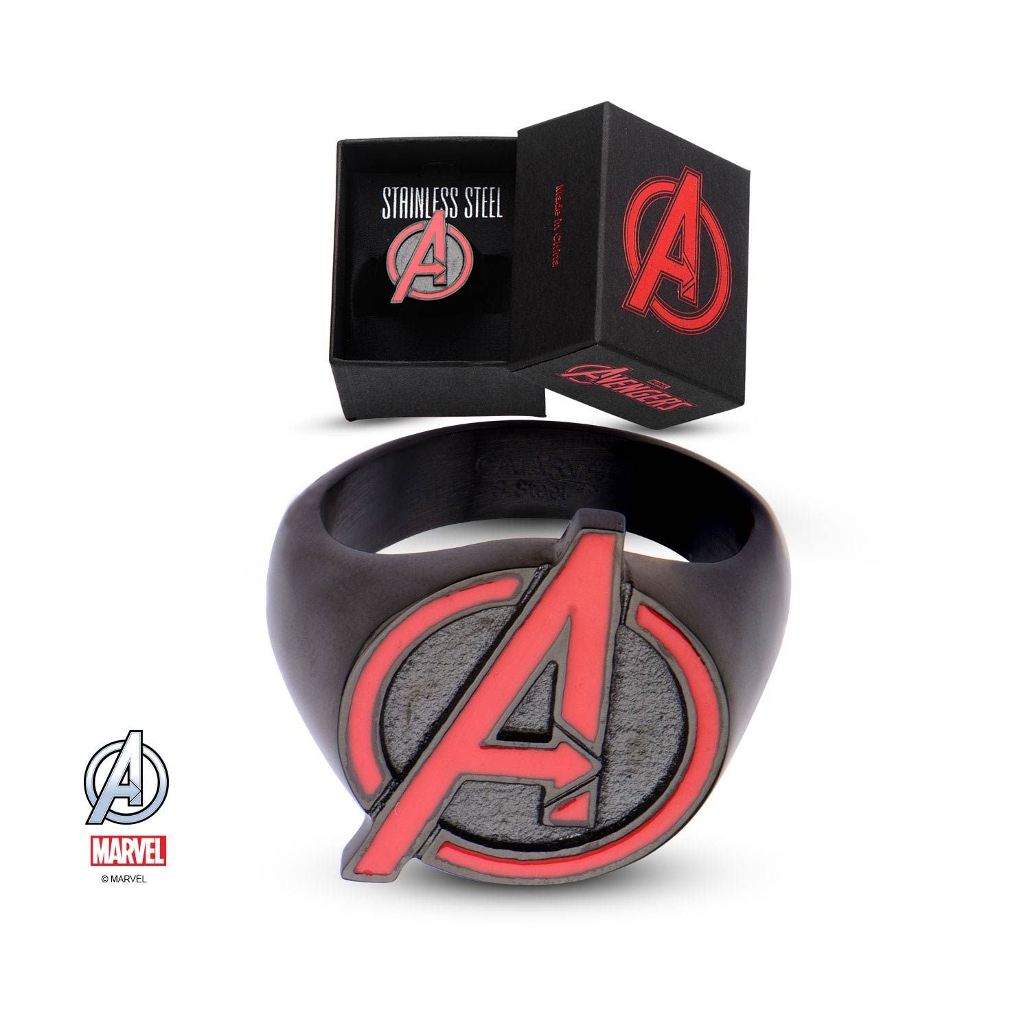 MARVEL Marvel Red Avenger Logo Ring -Rebel Bod-RebelBod