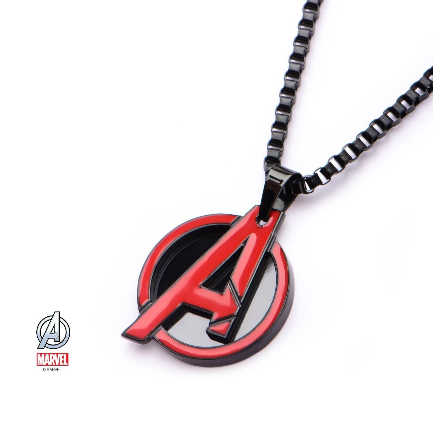 MARVEL Marvel Red Avenger Pendant Necklace -Rebel Bod-RebelBod