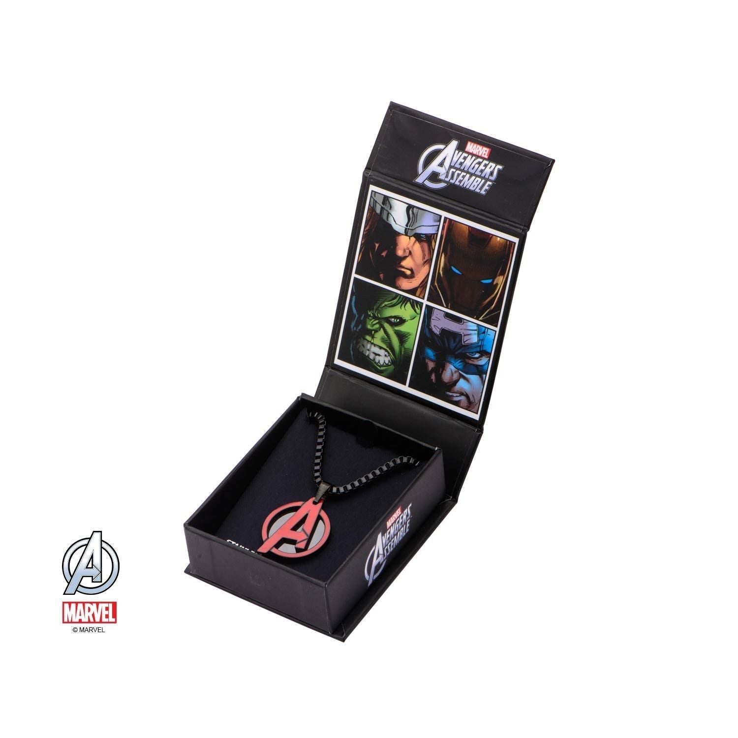 MARVEL Marvel Red Avenger Pendant Necklace -Rebel Bod-RebelBod