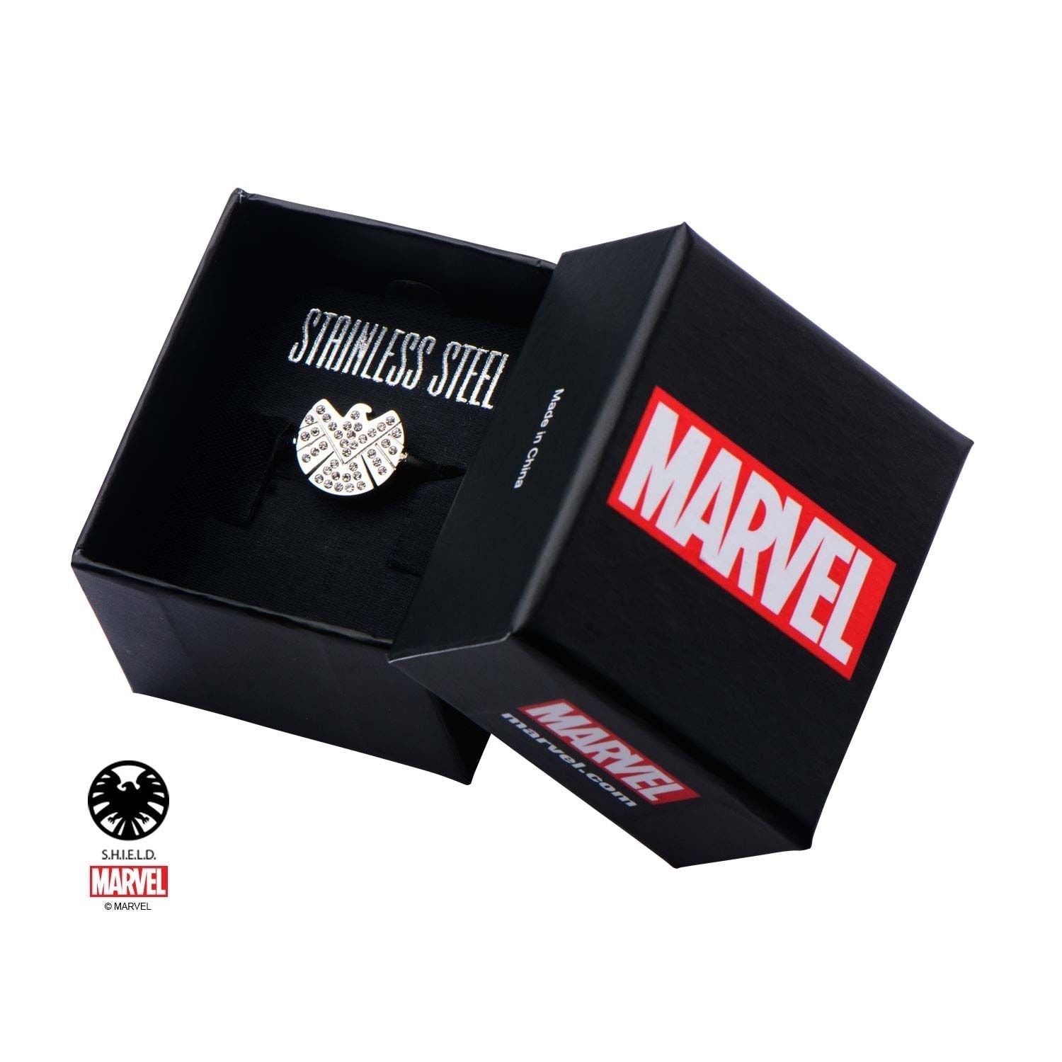 MARVEL Marvel S.H.I.E.L.D Logo Precision Set Gems Ring -Rebel Bod-RebelBod