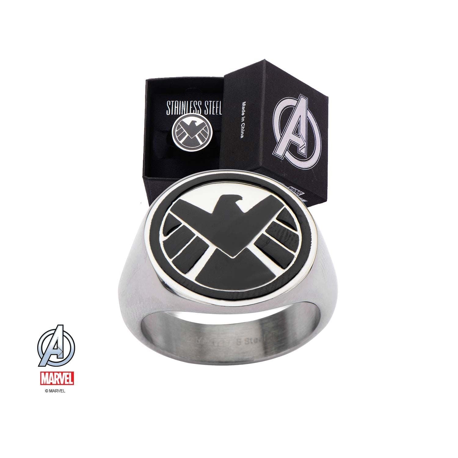 marvel s h i e l d logo ring marvel rebelbod 29825394114625