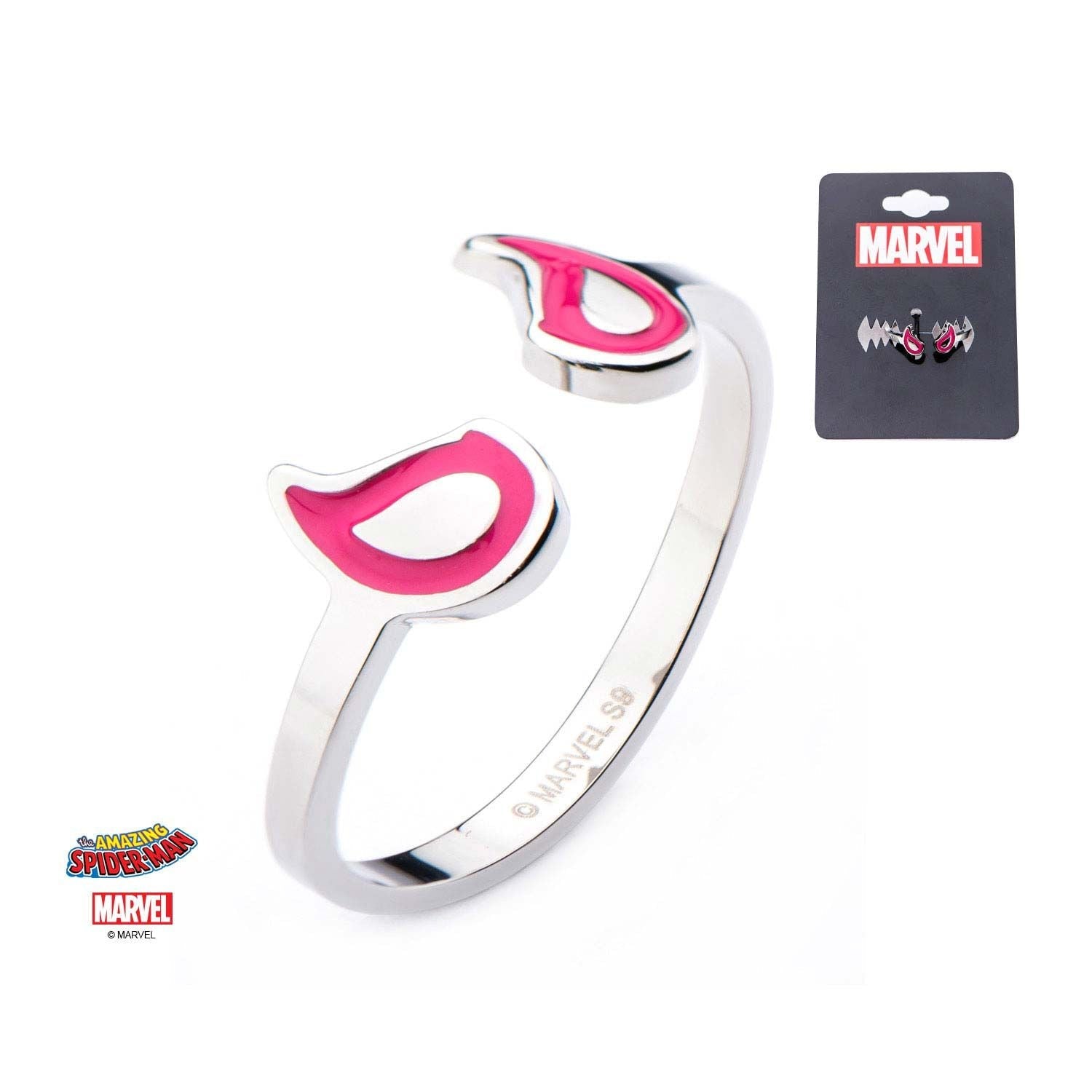 Marvel Spider Gwen Eyes Logo Ring - Rebel Bod