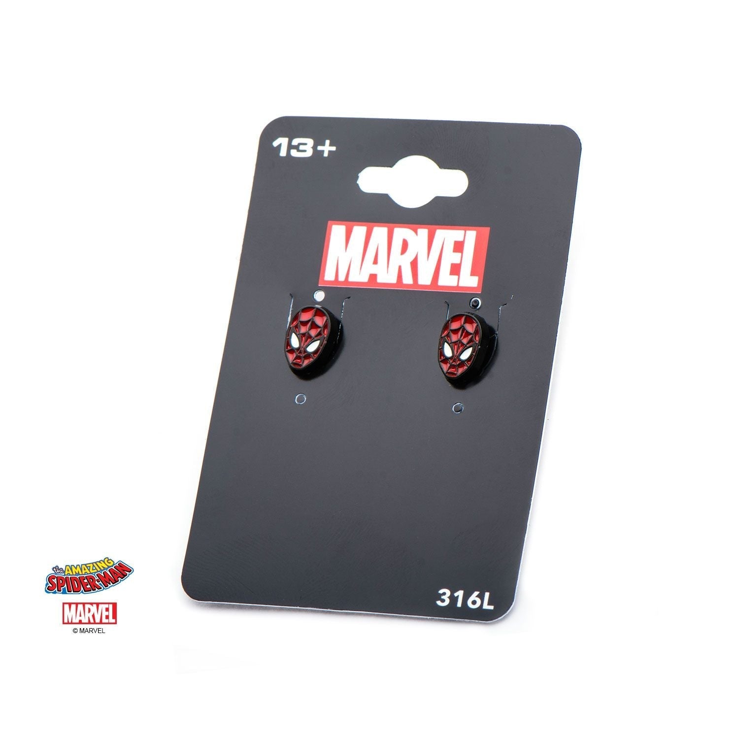 MARVEL Marvel Spider-Man Face Front Stud Earring -Rebel Bod-RebelBod